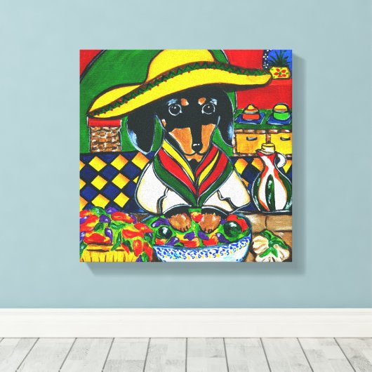 TOILE MEXICO CHEF DACHSHSHING (Insitu (Plancher de Bois))