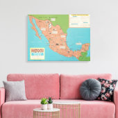 Toile Mexico : Wall Map (Insitu(Salon))