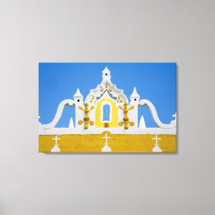 Toile Mexique, Yucatan, Izamal. Le couvent franciscain 3