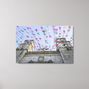 Toile Mexique, Yucatan, Valladolid, La Parroquia de San