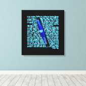 Toile Mezuzah (Insitu (Plancher de Bois))