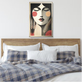 Toile Mi-siècle Méditation Art Moderne (Insitu(Chambre))