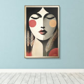 Toile Mi-siècle Méditation Art Moderne (Insitu (Plancher de Bois))