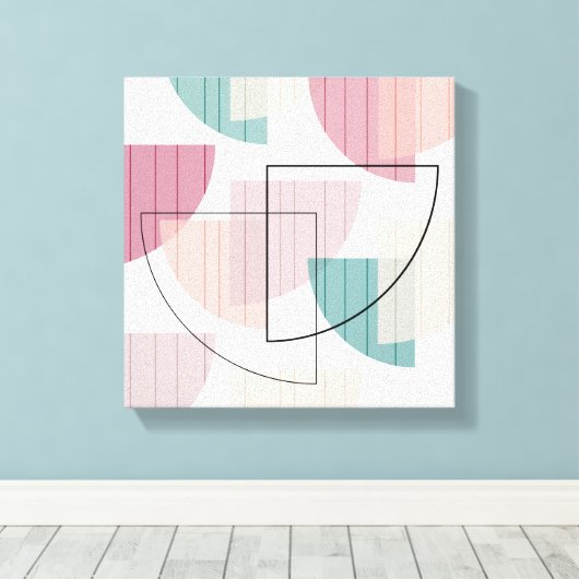 Toile Mi-siècle moderne coloré (Insitu (Plancher de Bois))