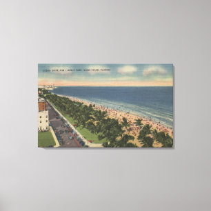 Toile Miami, FL - commande d'océan et parc de Lummus