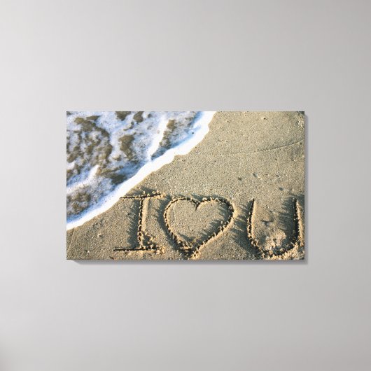 Toile Miami, Floride, USA. Je t'aime (Recto)