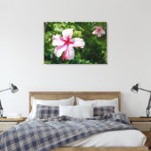 Toile Miami Hibiscus Rose Tropical Fleur Bloom (Insitu(Chambre))