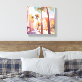 Toile Miami Morning | Aquarelle Peinture South Beach (Insitu(Chambre))