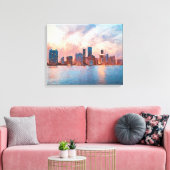 Toile Miami Skyline (Insitu(Salon))