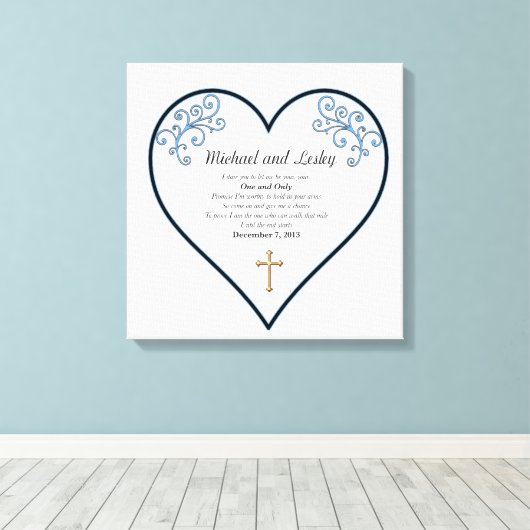 Toile Michael et Lesley Mariage Gift (Insitu (Plancher de Bois))