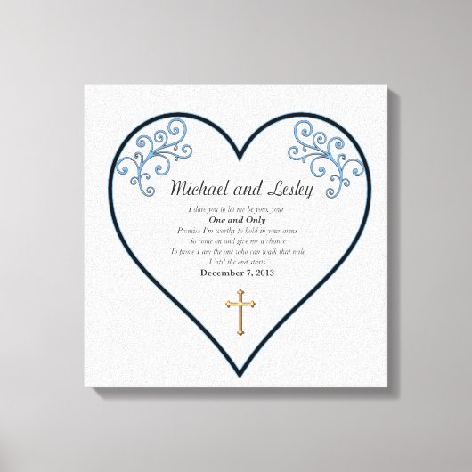 Toile Michael et Lesley Mariage Gift (Recto)