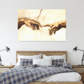 Toile Michel-Ange Buonarroti - Main de Dieu La Création (Insitu(Chambre))