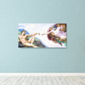 Toile Michel-Ange - Création d'Adam isolée (Insitu (Plancher de Bois))