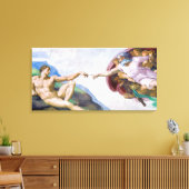 Toile Michel-Ange - Création d'Adam isolée (Insitu(Salon))