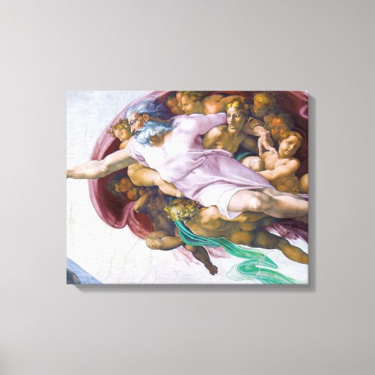 Toile Michelangelo - Création d'Adam Isolé (Recto)