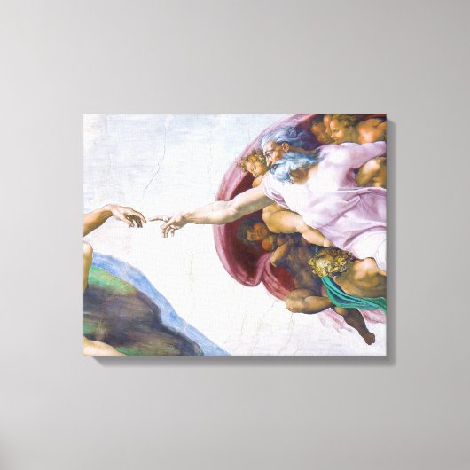 Toile Michelangelo - Création d'Adam Isolé (Recto)
