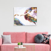 Toile Michelangelo - Création d'Adam Isolé (Insitu(Salon))
