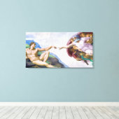 Toile Michelangelo - Création d'Adam Isolé (Insitu (Plancher de Bois))