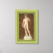 TOILE MICHELANGELO DAVID AVEC FEUILLES DE FIGURE (Recto)