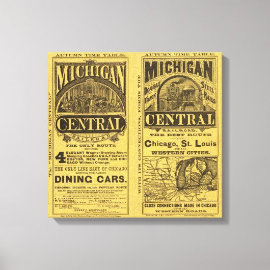 Toile Michigan Central Railroad (Recto)