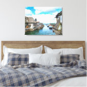 Toile Michigan Fish Town Painting (Insitu(Chambre))