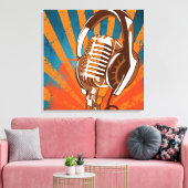 Toile Microphone urbain (Insitu(Salon))