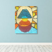 Toile Mid-century abstract light design (Insitu (Plancher de Bois))