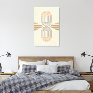 Toile Mid-Century Modern Abstract Wall Art 