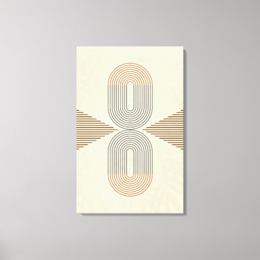 Toile Mid-Century Modern Abstract Wall Art  (Recto)