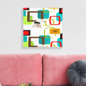 Toile Mid Century Modern Wrapped Canvas Abstract #16 (Insitu(Salon))