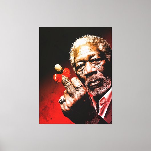 Toile Middle Finger Art with Red Bow (Recto)