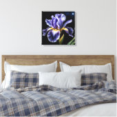 Toile Midnight Bloom Iris (Insitu(Chambre))