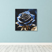 Toile Midnight Bloom Rose (Insitu (Plancher de Bois))