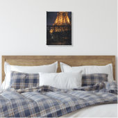 Toile Midnight Paris Eiffel Tower Balcony (Insitu(Chambre))