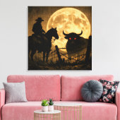 Toile Midnight Standoff: Gothic Cowboy (Insitu(Salon))