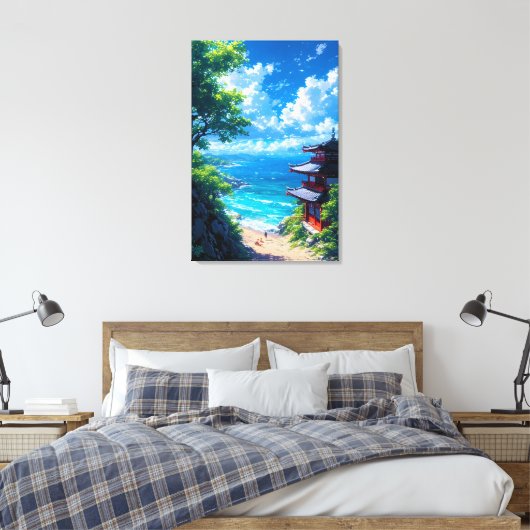 Toile Midori et le Chemin de la Mer (Insitu(Chambre))