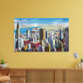 Toile Midtown Skyline View vers East River (Insitu(Salon))