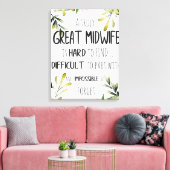 Toile Midwoman Doula Office Carte de remerciements Devis (Insitu(Salon))