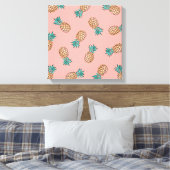 Toile mignon été tropical faux motif d'ananas (Insitu(Chambre))