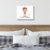 Toile Mignon Graphisme de Fille Exploratrice Chibi (Insitu(Chambre))