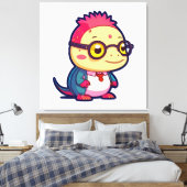 Toile mignon philosophe axolotl (Insitu(Chambre))