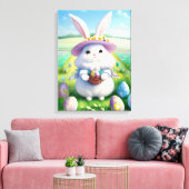 Toile Mignonne lapin de Pâques 01 (Insitu(Salon))