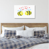 Toile Mignonne "Mine d'abeilles" Aimer Saint Valentin Id (Insitu(Chambre))