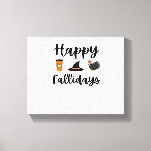 Toile Mignonne saison d'automne Joyeux Fallidays Thanksg (Recto)