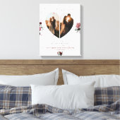 Toile Mignonne White Heart Formé Photo collage Pour Coup (Insitu(Chambre))