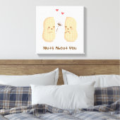 Toile Mignons arachides fou de toi jeu de mots humour d' (Insitu(Chambre))