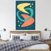 Toile Milieu du siècle Ère atomique 7 Charbon de bois (Insitu(Chambre))