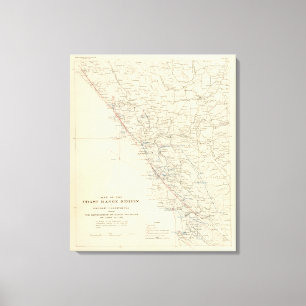 Toile Milieu la Californie de chaîne de côte