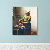 Toile Milkmaid par Johannes Vermeer (Insitu (Plancher de Bois))