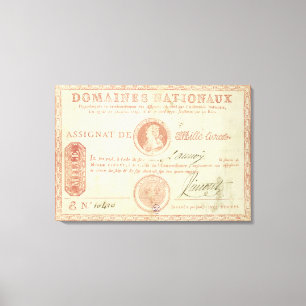 Toile Mille billets de banque de livre avec Louis XVI